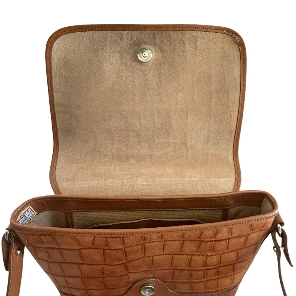 Vintage Dooney & Bourke Bayou Alligator‎ Embossed Full Flap Shoulder Bag - Picture 8 of 16